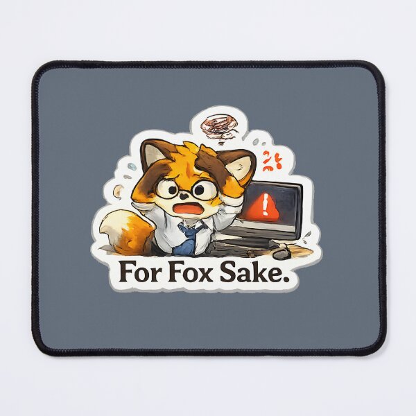 Item preview, Funny Office Meme Fox Computer Error designed and sold by Still Breathing Studio.
