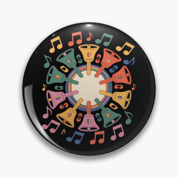 Item preview, Handbell Colors A Circle of Bells And Music Notes designed and sold by KristieRamsey.