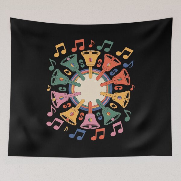 Item preview, Handbell Colors A Circle of Bells And Music Notes designed and sold by KristieRamsey.