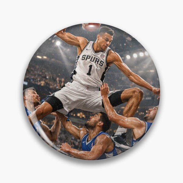 Item preview, Victor Wembanyama – Epic Dunk Over Three Players designed and sold by AnimeCraft Shop.