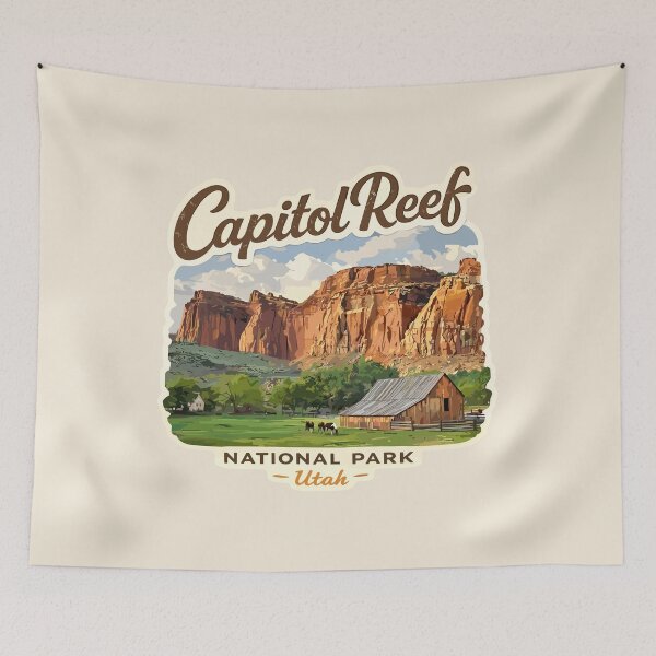 Item preview, Capitol Reef National Park Utah Sticker designed and sold by Gideon Emmerich.