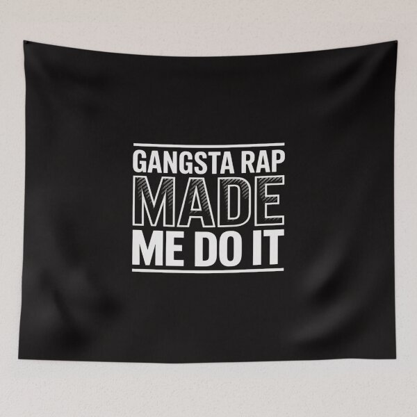 Item preview, Gangsta Rap Made Me Do It Hiphop Rap Music 80's 90's Party designed and sold by HesterFoley.