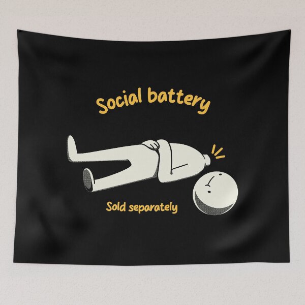 Item preview, Social Battery Sold Separately by Tobe Fonseca designed and sold by Tobe Fonseca®.