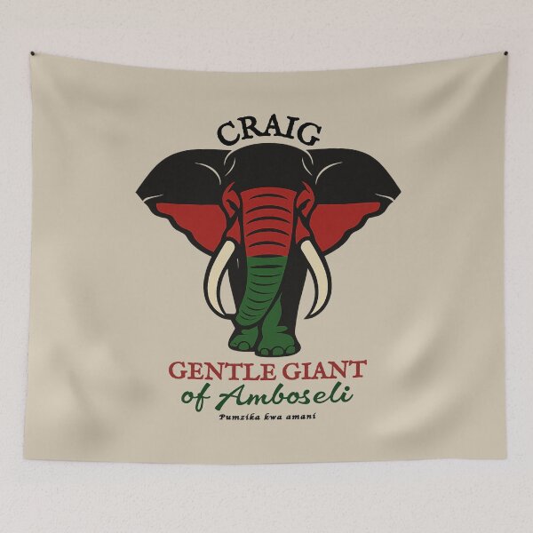 Item preview, Craig the Gentle Giant – Amboseli Elephant Memorial Art designed and sold by Pawethic Prints Studio.