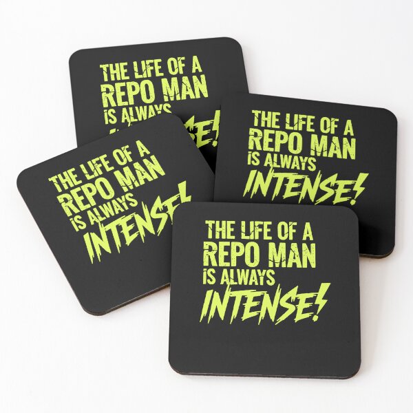 Item preview, Repo Man Life is Always Intense - Retro 80s Cult Movie Quote designed and sold by Axivra.