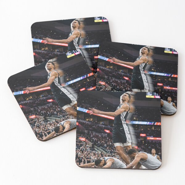 Item preview, Victor Wembanyama – Epic Dunk Over Three Players designed and sold by AnimeCraft Shop.