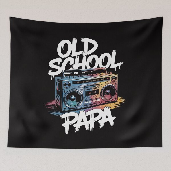 Item preview, d School Papa, Throwback 80s 90s Boombox Graffit designed and sold by HesterFoley.