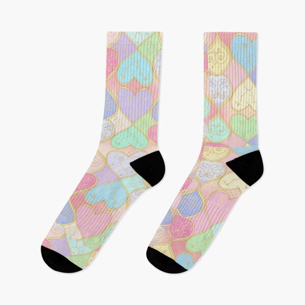 Item preview, Pastel Celestial Hearts Pattern designed and sold by Tanlyco.