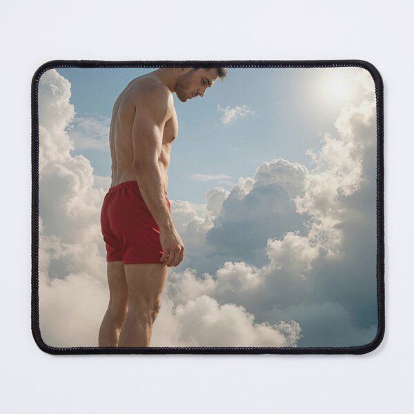 Item preview, Caucasian Man On a Diving Board In the Clouds designed and sold by Maria Dryfhout.