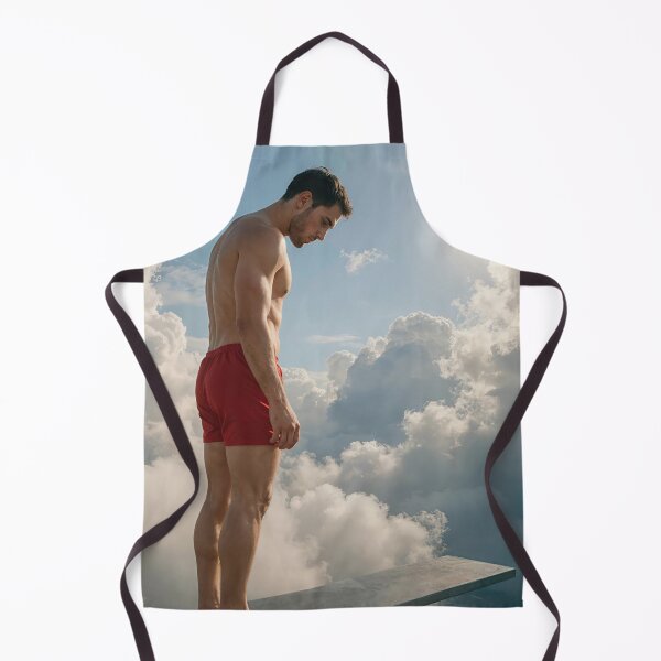 Item preview, Caucasian Man On a Diving Board In the Clouds designed and sold by Maria Dryfhout.