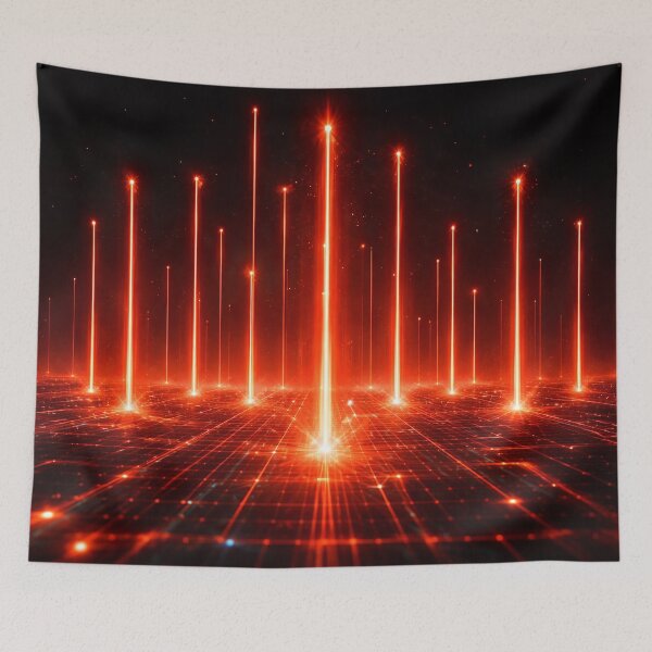 Item preview, Red Data Beams – Futuristic Energy Grid designed and sold by athanasioungr.