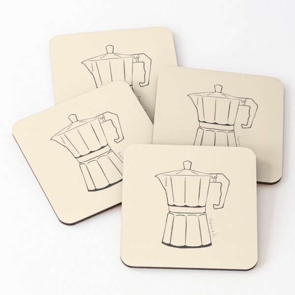 Item preview, Moka Black Ink Outline Print designed and sold by FoxfireAndCo.