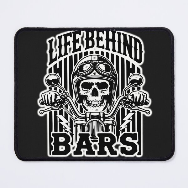 Item preview, Life Behind Bars Motorcycle Biker Retro Skull Vintage designed and sold by Route66art.