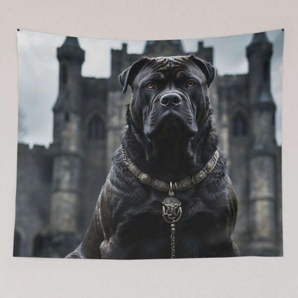 Item preview, Cane Corso – Dark Dog Portrait – Gothic Animal Art designed and sold by Traumrausch.