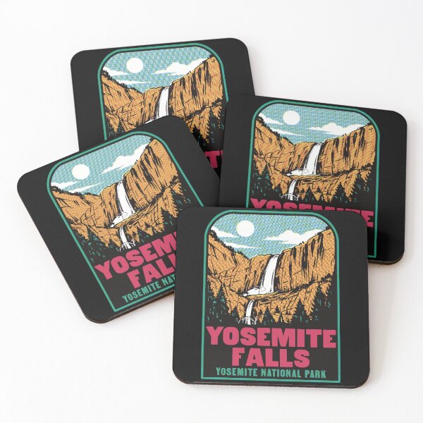 Item preview, Yosemite Falls Retro National Park California  designed and sold by HalpinDesign.