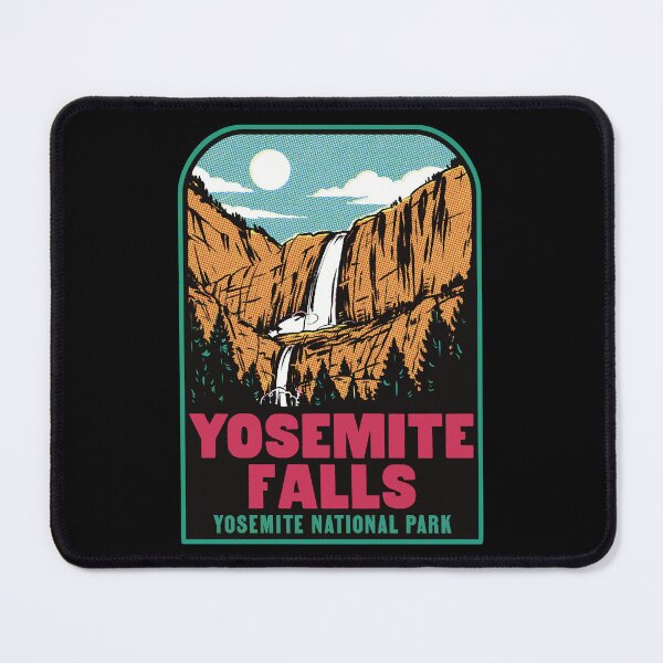 Item preview, Yosemite Falls Retro National Park California designed and sold by HalpinDesign.