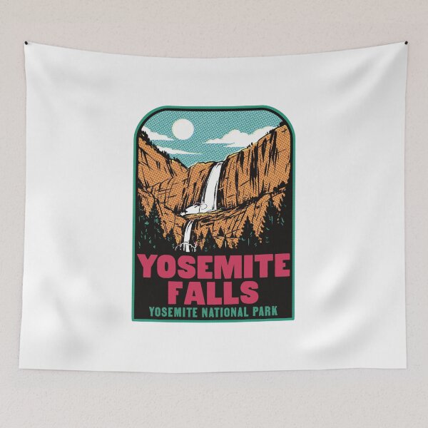 Item preview, Yosemite Falls Retro National Park California  designed and sold by HalpinDesign.