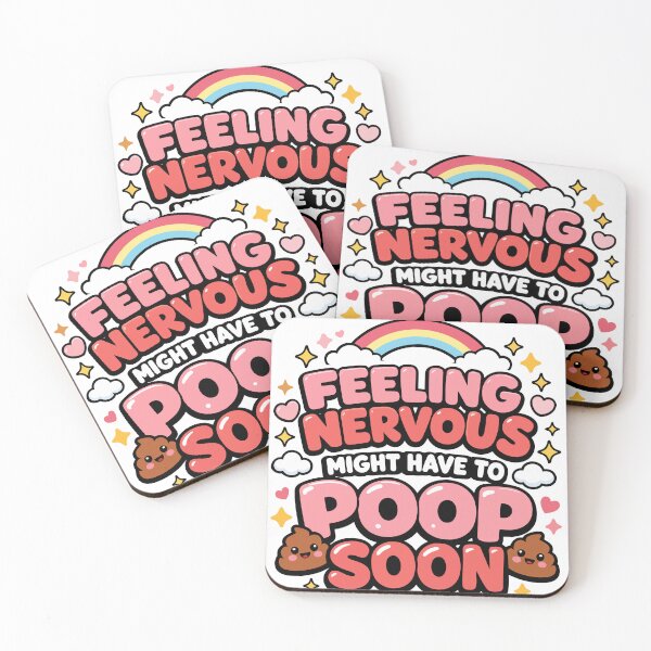 Item preview, Feeling Nervous Might Have To Poop Soon - Funny Anxiety Quote designed and sold by FamaPod.