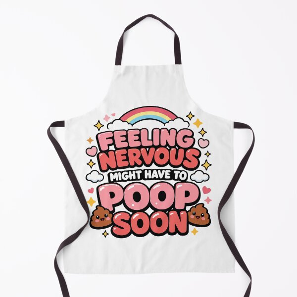 Item preview, Feeling Nervous Might Have To Poop Soon - Funny Anxiety Quote designed and sold by FamaPod.