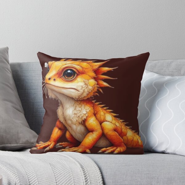 Item preview, Cute Bearded Dragon Art | Adorable Reptile Illustration Perfect for Stickers & Gifts | Kawaii Style designed and sold by Whimsical Art by Angela.