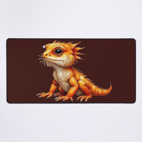 Item preview, Cute Bearded Dragon Art | Adorable Reptile Illustration Perfect for Stickers & Gifts | Kawaii Style designed and sold by Whimsical Art by Angela.