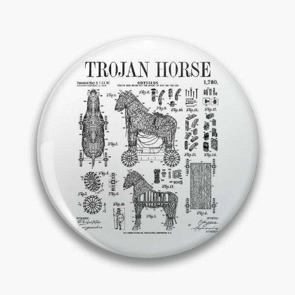 Item preview, Archaeology Archaeologist Trojan Horse Funny Vintage Patent designed and sold by GrandeDuc.