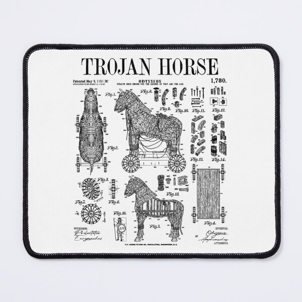 Item preview, Archaeology Archaeologist Trojan Horse Funny Vintage Patent designed and sold by GrandeDuc.