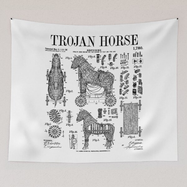 Item preview, Archaeology Archaeologist Trojan Horse Funny Vintage Patent designed and sold by GrandeDuc.