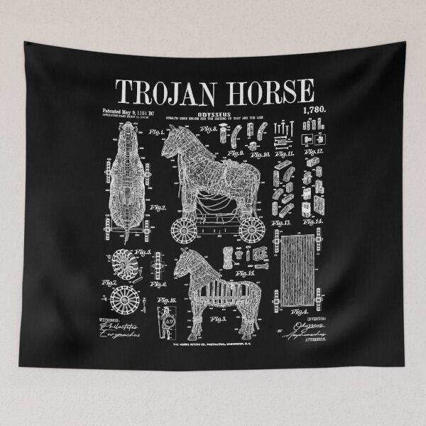 Item preview, Archaeology Archaeologist Trojan Horse Funny Vintage Patent designed and sold by GrandeDuc.