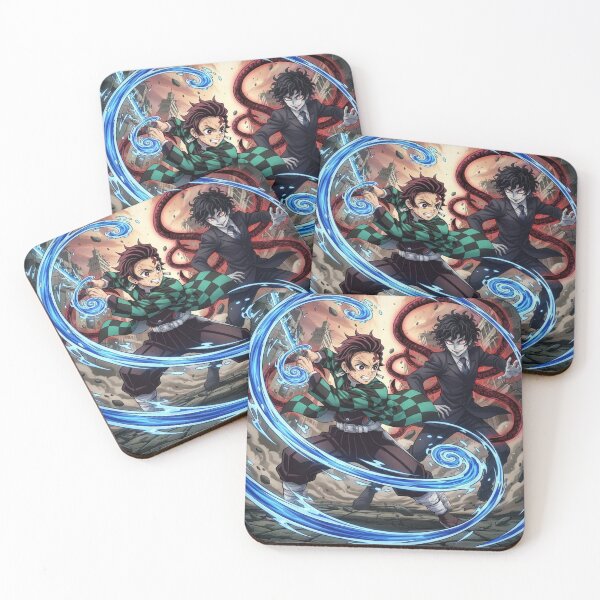 Item preview, Tanjiro vs Muzan – Epic Demon Slayer Battle designed and sold by AnimeCraft Shop.