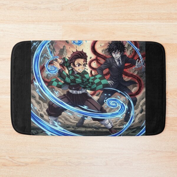 Item preview, Tanjiro vs Muzan – Epic Demon Slayer Battle designed and sold by AnimeCraft Shop.