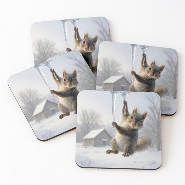 Item preview, Squirrel Hanging From an Icicle designed and sold by Maria Dryfhout.