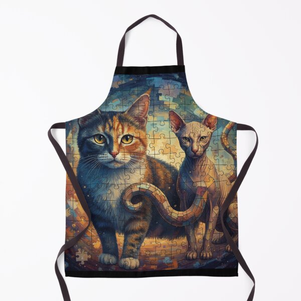 Item preview, Abstract Puzzle Cat T-shirt designed and sold by tSpins.