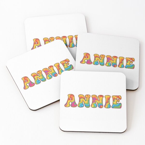 Item preview, ❤️ Annie Personalized Name Wavy Retro Shirt, Coffee Mug, Sticker Gift designed and sold by HelixPedia.