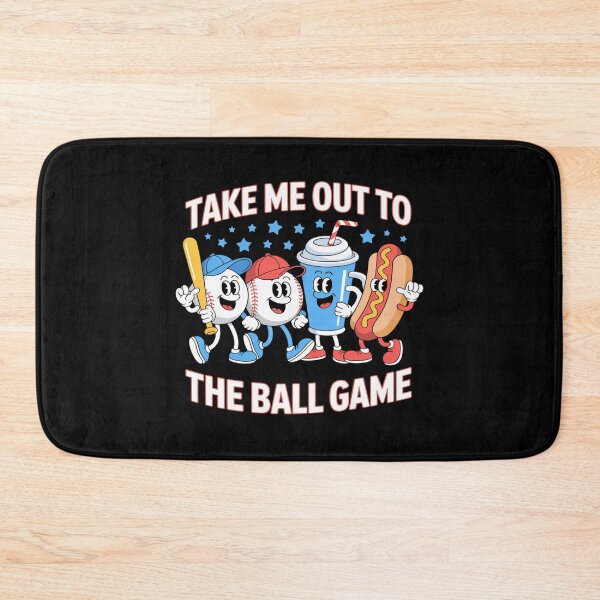 Artikelvorschau, Nimm mich mit zum Baseballspiel! Baseball, Hotdog, Schläger, Ball entworfen und verkauft von KristieRamsey.