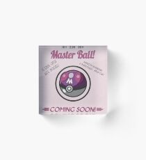 Retro Master Ball Acrylic Block