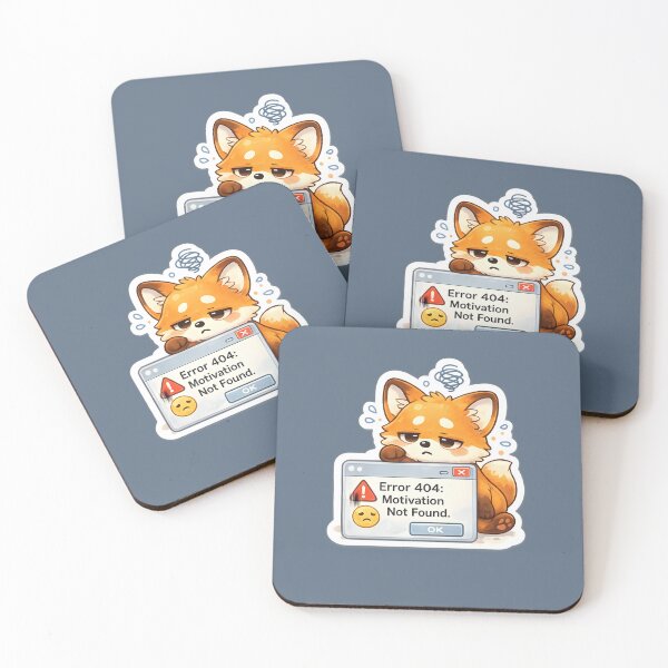 Item preview, Funny 404 Error Meme Cute Fox designed and sold by Still Breathing Studio.