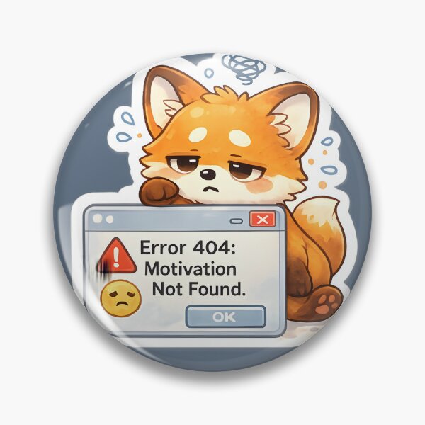 Item preview, Funny 404 Error Meme Cute Fox designed and sold by Still Breathing Studio.