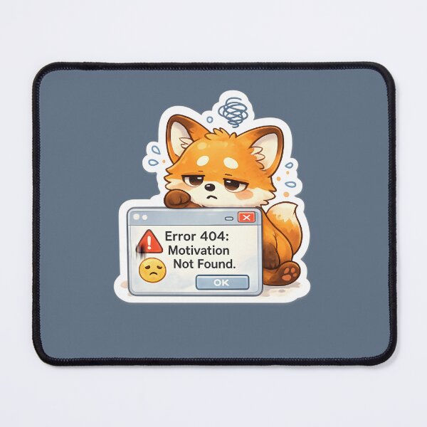 Item preview, Funny 404 Error Meme Cute Fox designed and sold by Still Breathing Studio.