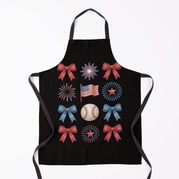 Item preview, Red White and Blue 4th of july coquette Baseball Bow designed and sold by HesterFoley.