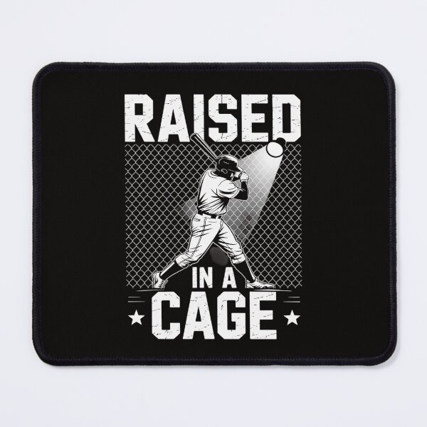 Item preview, Raised In A Cage Baseball Softball Training Batter Catcher designed and sold by HesterFoley.