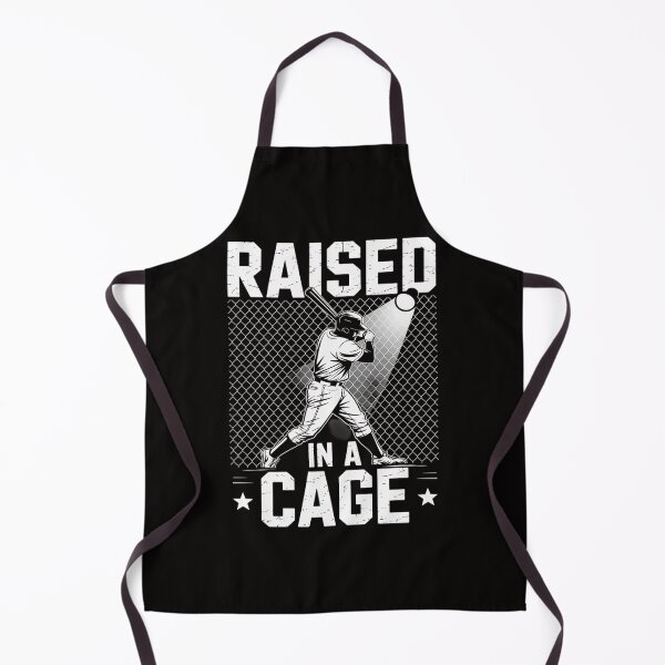 Item preview, Raised In A Cage Baseball Softball Training Batter Catcher designed and sold by HesterFoley.