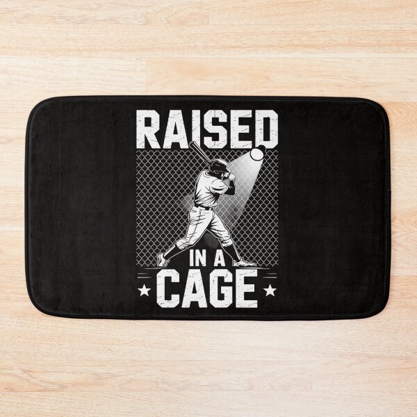 Item preview, Raised In A Cage Baseball Softball Training Batter Catcher designed and sold by HesterFoley.