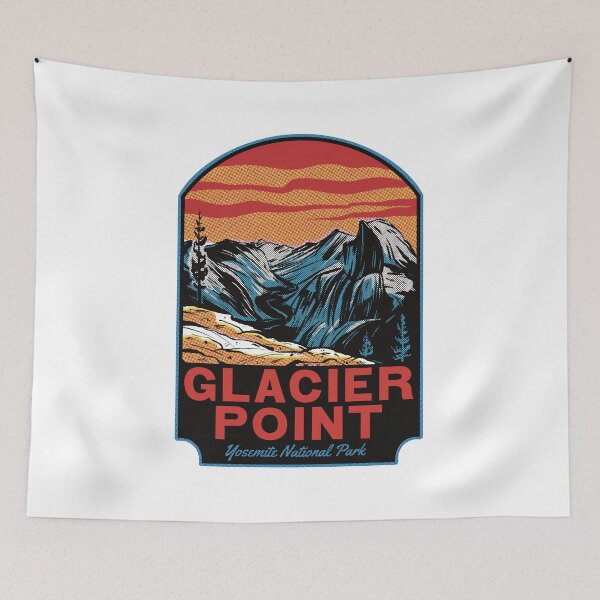 Item preview, Glacier Point Yosemite Valley California Retro designed and sold by HalpinDesign.