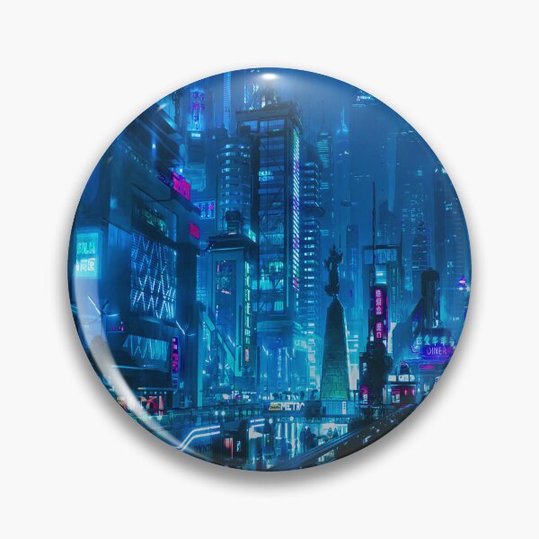 Item preview, Cyberpunk Sci Fi City designed and sold by SofiaStutio.