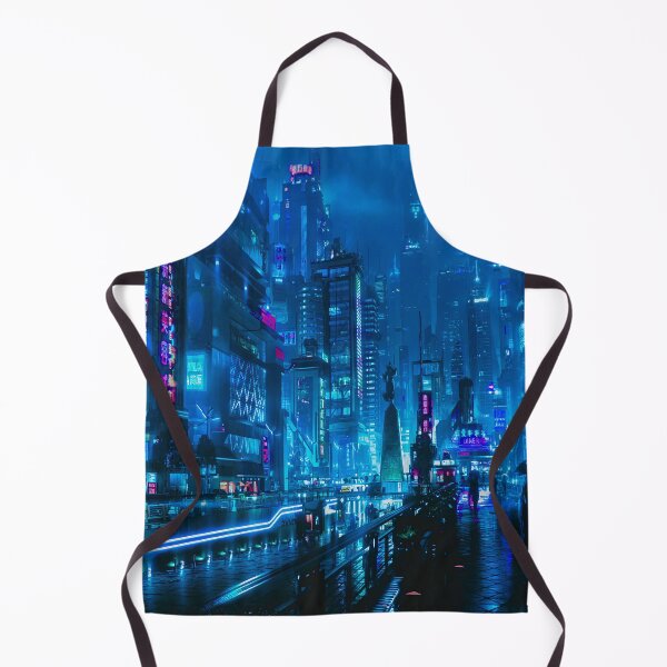 Item preview, Cyberpunk Sci Fi City designed and sold by SofiaStutio.