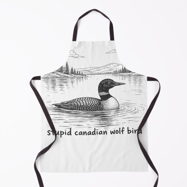 Aperçu de l'œuvre Stupid Canadian Wolf Bird – Funny Surreal Animal Art créée et vendue par Inkvado.