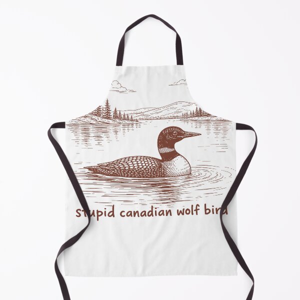 Aperçu de l'œuvre Stupid Canadian Wolf Bird – Funny Surreal Animal créée et vendue par Inkvado.