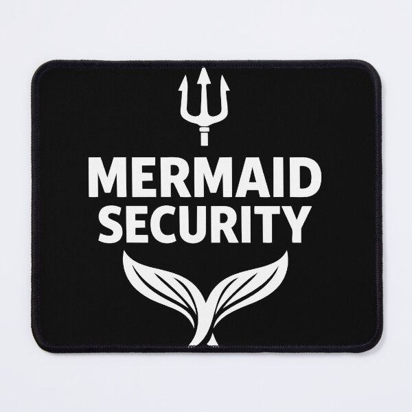 Item preview, Mermaid Security - Funny Minimalist Ocean Myth Illustration designed and sold by FamaPod.
