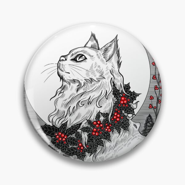 Item preview, Yule Cat designed and sold by Art by Rebeka Nagy.